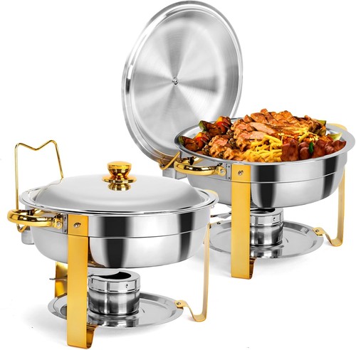 Quart round chafing dish - round,